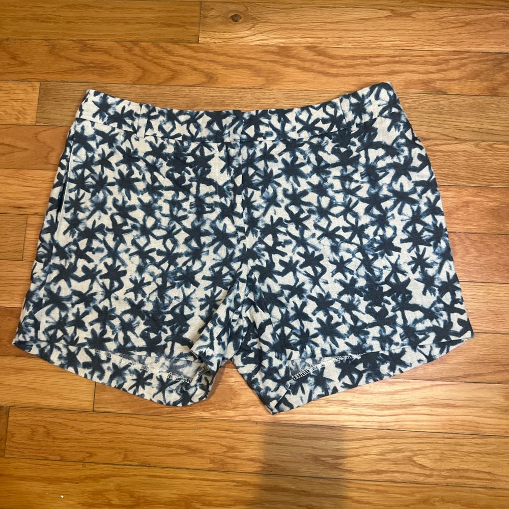 J. Crew 4" Linen Starfish Cinema Shorts Size‎ 4
